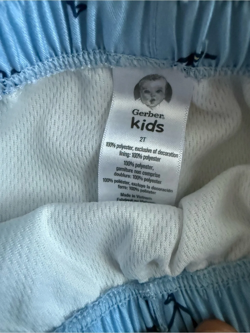 Gerber Boys' Navy and Light Blue Sailboat Swim Shorts Set 2T